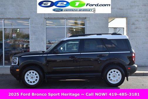 Shadow Black 2025 Ford Bronco Sport Heritage