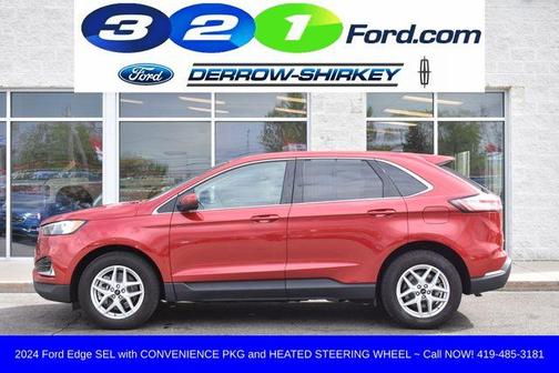 Rapid Red Metallic Tinted Clearcoat 2024 Ford Edge SEL