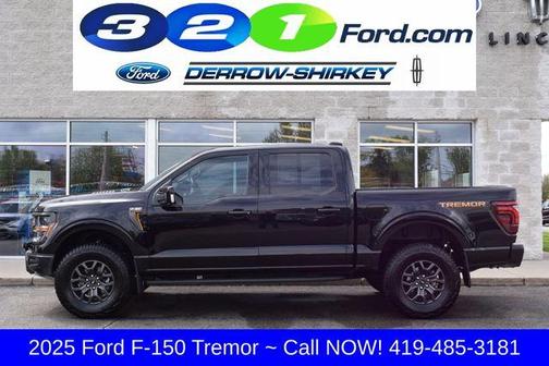 Agate Black Metallic 2025 Ford F-150 Tremor