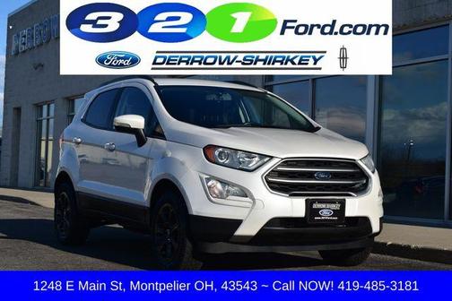 White Platinum Clearcoat Metallic 2019 Ford EcoSport SE