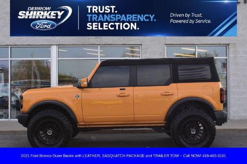Cyber Orange Metallic Tricoat 2021 Ford Bronco Outer Banks