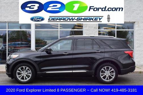 Black Metallic 2020 Ford Explorer Limited