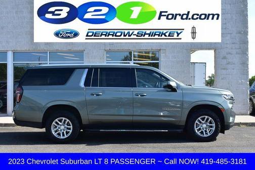 Silver Sage Metallic 2023 Chevrolet Suburban LT
