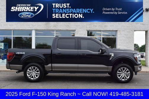 Agate Black Metallic 2025 Ford F-150 King Ranch