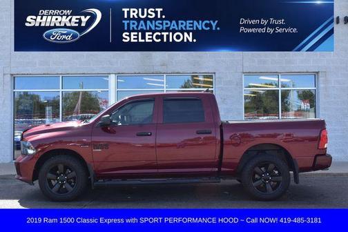 Delmonico Red Pearlcoat 2019 RAM 1500 Classic Express