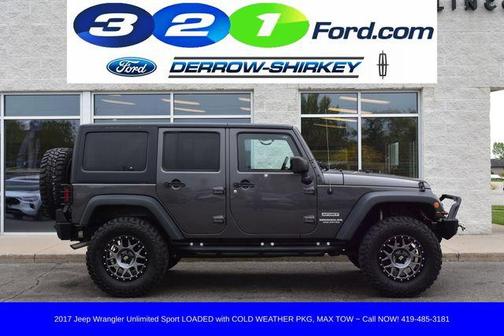 Granite Crystal Clearcoat Metallic 2017 Jeep Wrangler Unlimited Sport