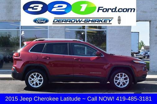 Deep Cherry Red Crystal Pearlcoat 2015 Jeep Cherokee Latitude