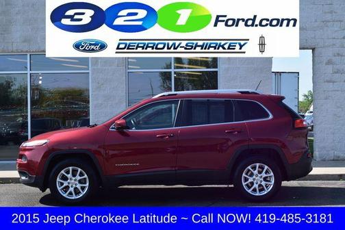 Deep Cherry Red Crystal Pearlcoat 2015 Jeep Cherokee Latitude