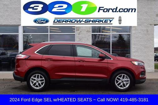 Rapid Red Metallic Tinted Clearcoat 2024 Ford Edge SEL