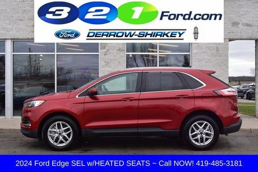 Rapid Red Metallic Tinted Clearcoat 2024 Ford Edge SEL