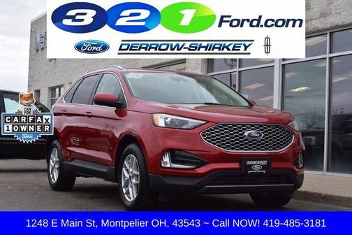 Rapid Red Metallic Tinted Clearcoat 2024 Ford Edge SEL