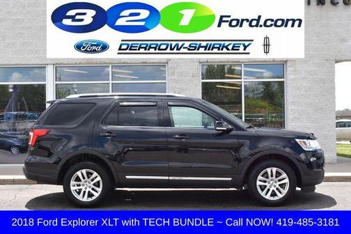 Shadow Black 2018 Ford Explorer XLT