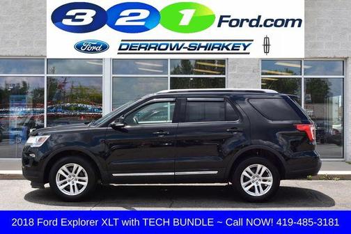 Shadow Black 2018 Ford Explorer XLT