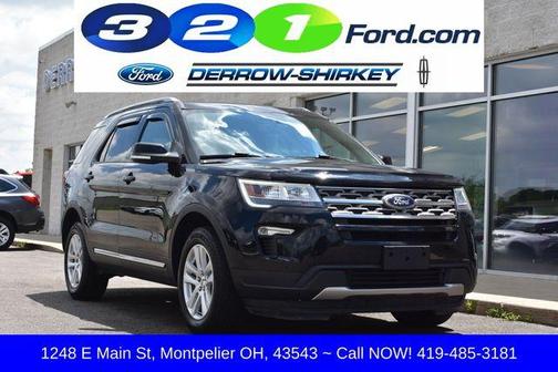 Shadow Black 2018 Ford Explorer XLT