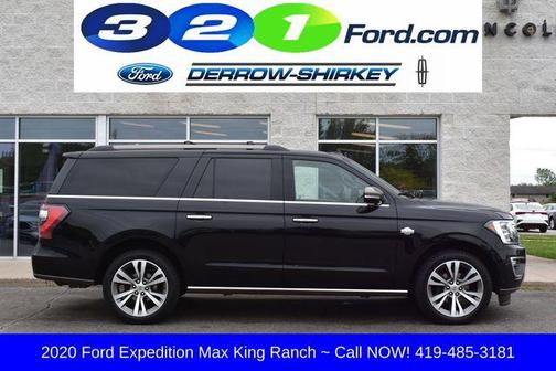 Agate Black 2020 Ford Expedition Max King Ranch
