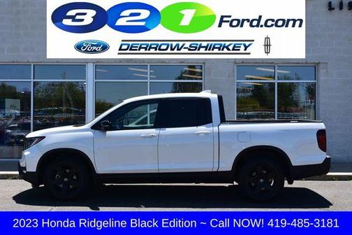 White 2023 Honda Ridgeline Black Edition