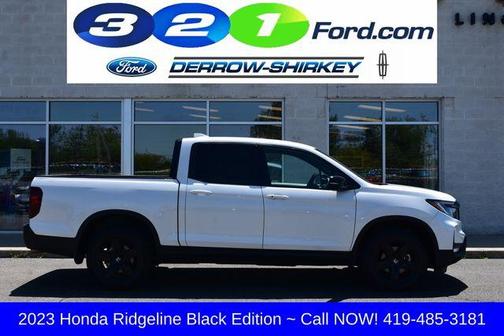 White 2023 Honda Ridgeline Black Edition