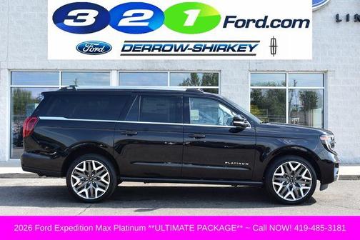 Agate Black Metallic 2026 Ford Expedition Max Platinum