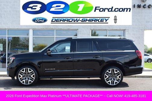 Agate Black Metallic 2026 Ford Expedition Max Platinum