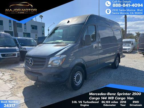Blue 2018 Mercedes-Benz Sprinter 2500 Standard Roof