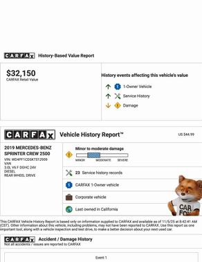 2019 Mercedes-Benz Sprinter 2500 Cargo 170 WB