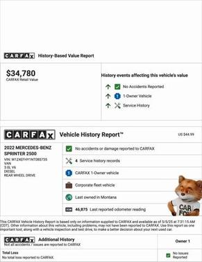 2022 Mercedes-Benz Sprinter 2500 Standard Roof