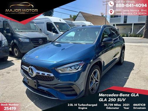 Denim Blue Metallic 2021 Mercedes-Benz GLA 250 Base 4MATIC