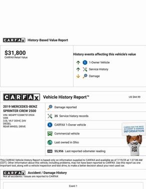 2019 Mercedes-Benz Sprinter 2500 High Roof