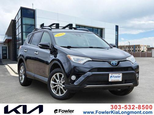 Black Sand Pearl 2018 Toyota RAV4 Hybrid Limited