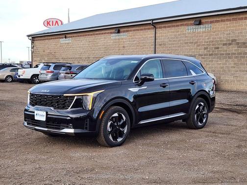 Aurora Black Pearl 2026 Kia Sorento Hybrid EX