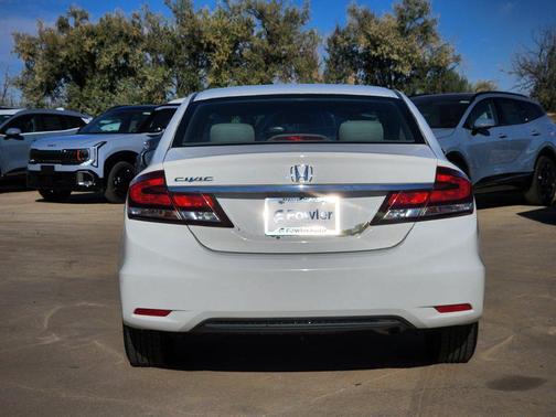 White Orchid Pearl 2015 Honda Civic LX