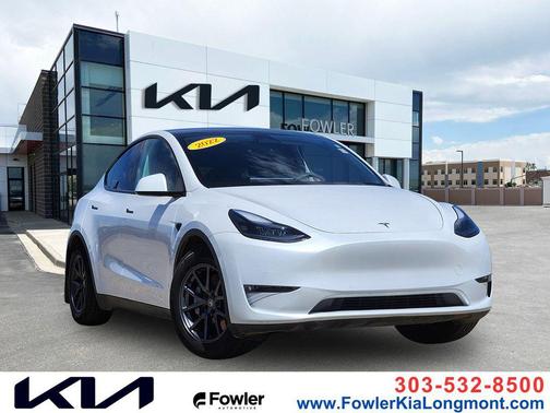 Pearl White Multi-Coat 2022 Tesla Model Y Long Range Dual Motor All-Wheel Drive