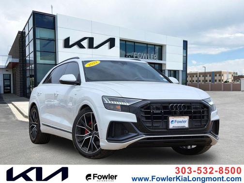 Glacier White Metallic 2022 Audi Q8 55 Prestige