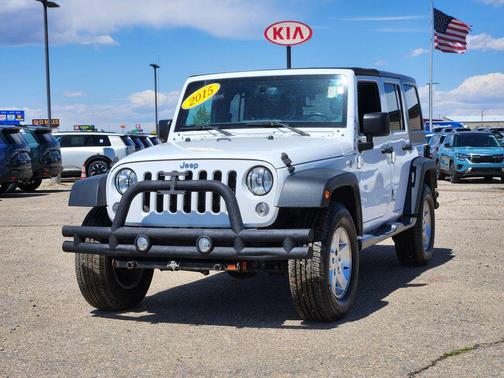 Bright White Clearcoat 2015 Jeep Wrangler Unlimited Sport