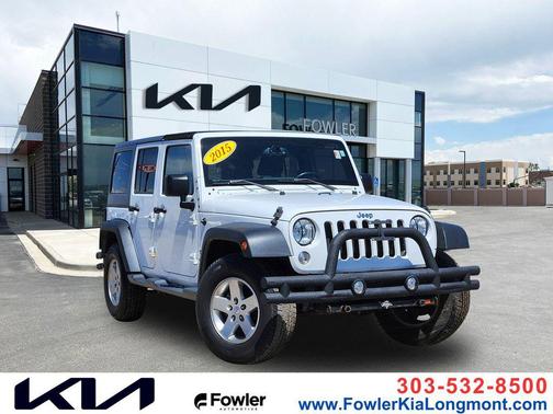 Bright White Clearcoat 2015 Jeep Wrangler Unlimited Sport