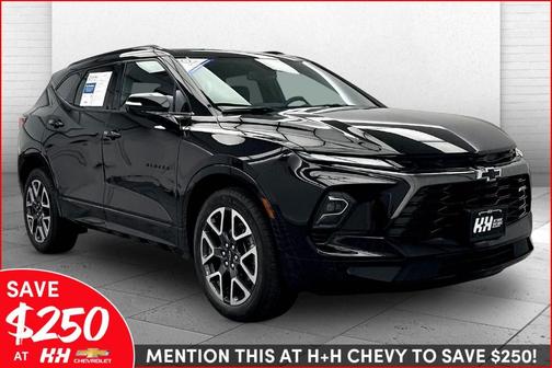 Black 2025 Chevrolet Blazer RS