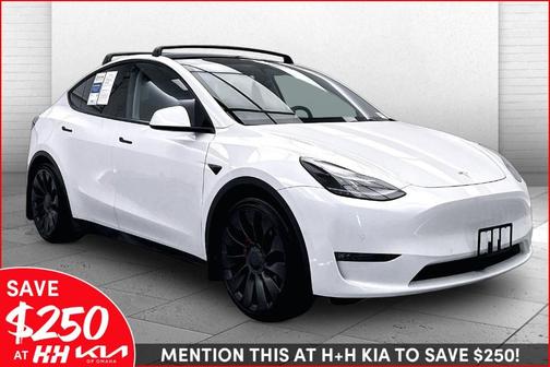 Pearl White Multi 2022 Tesla Model Y Performance