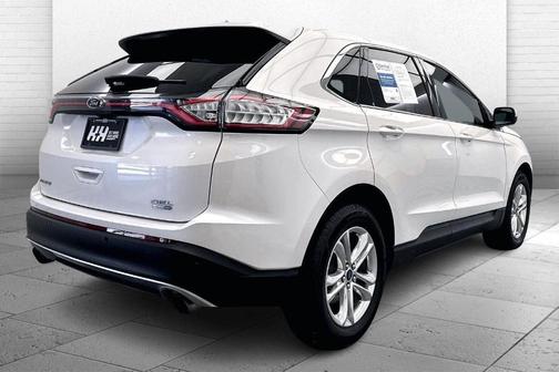 White Platinum Tri-Coat Metallic 2015 Ford Edge SEL