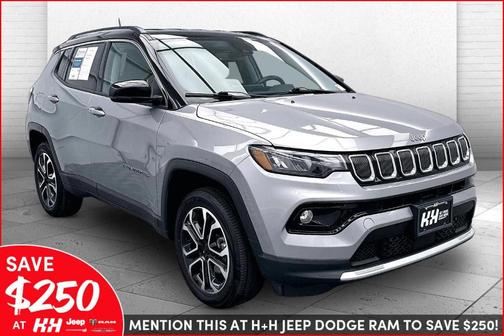 Billet Silver Metallic Clearcoat 2022 Jeep Compass Limited