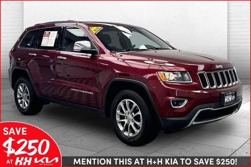 Velvet Red Pearlcoat 2016 Jeep Grand Cherokee Limited