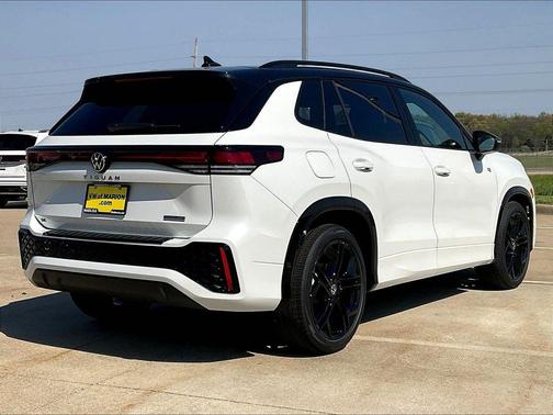 Opal White W/Deep Black Roof 2026 Volkswagen Tiguan 2.0T SE R-Line Black