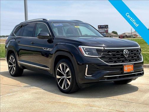 Deep Black Pearl Effect 2024 Volkswagen Atlas 2.0T SEL Premium R-Line