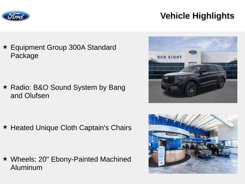 Agate Black Metallic 2026 Ford Explorer ST-Line