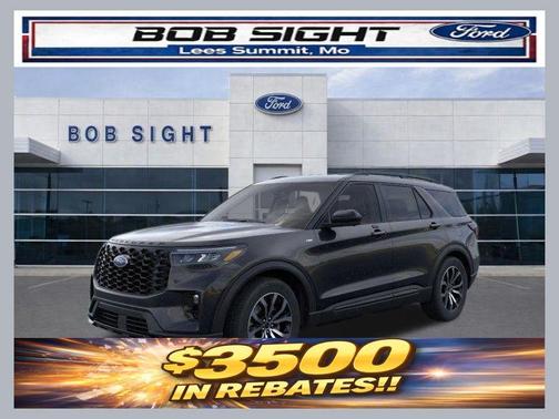 Agate Black Metallic 2026 Ford Explorer ST-Line