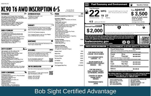 2022 Volvo XC90 T6 Inscription