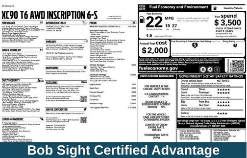 2022 Volvo XC90 T6 Inscription