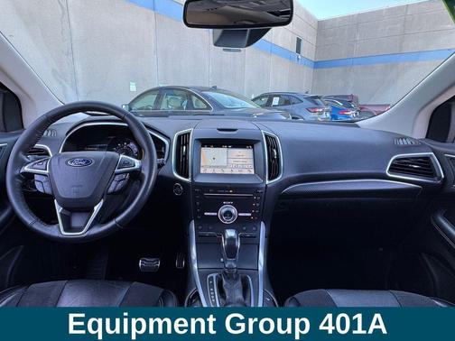White Platinum Metallic Tri-Coat 2018 Ford Edge Sport