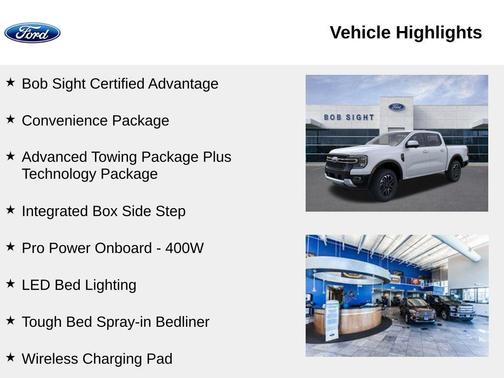 Oxford White 2026 Ford Ranger LARIAT