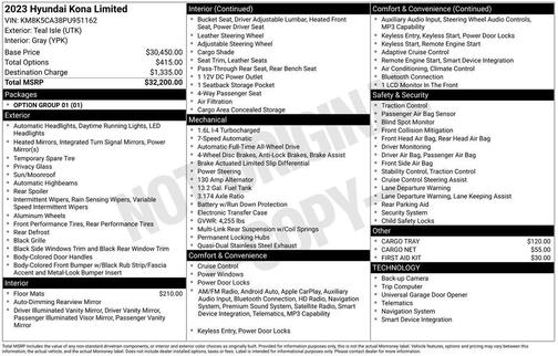 2023 Hyundai KONA Limited