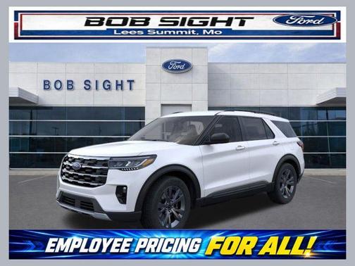 Star White Metallic Tri-Coat 2026 Ford Explorer Active